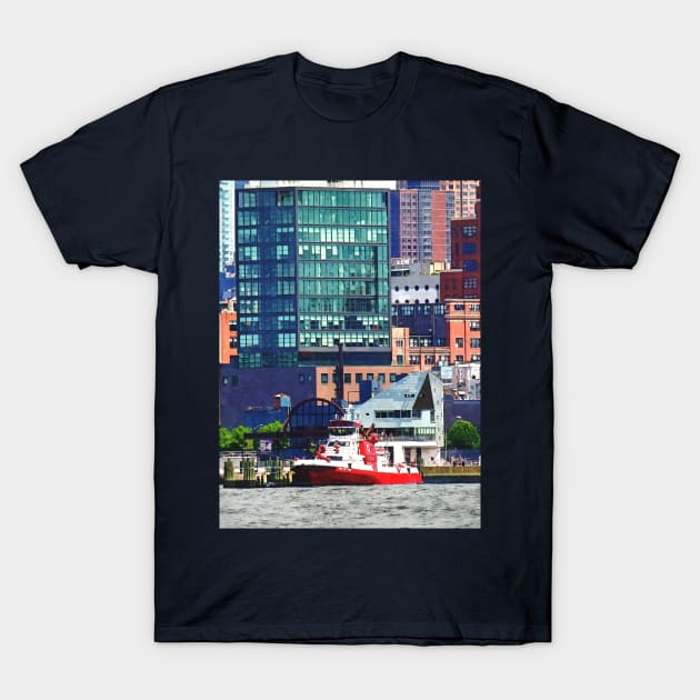 New York Fire Boat T-Shirt by SusanSavad
